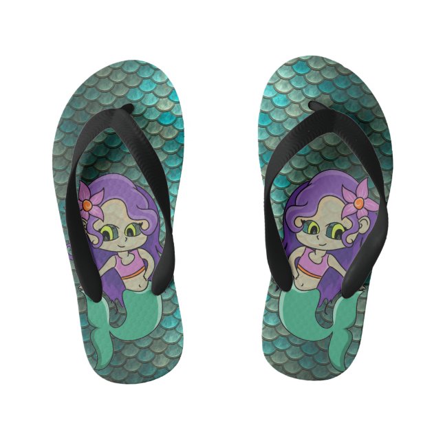Mermaids Kid's Jandals (Footbed)