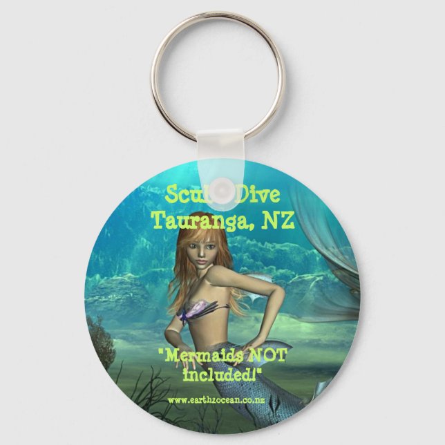 'Mermaids NOT Included!' Keychain (Front)