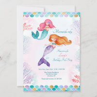 Mermaids Only Birthday Party
