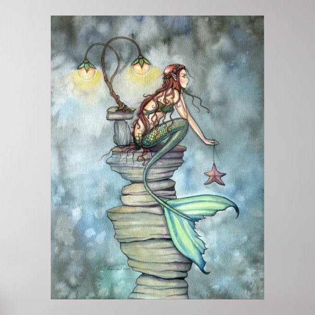 Mermaid's Perch Poster by Molly Harrison (Front)