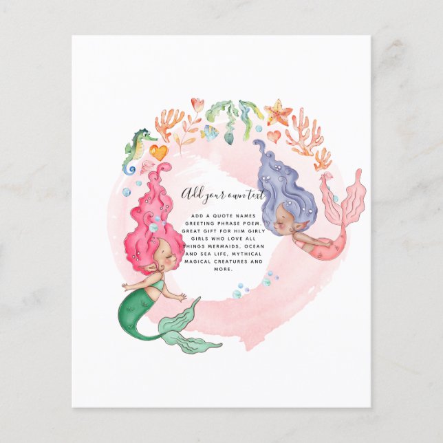 MERMAIDS Personalised Flyer (Front)