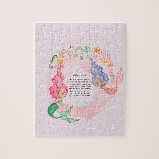 MERMAIDS Personalised Jigsaw Puzzle (Vertical)