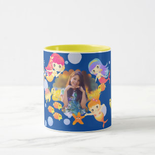 Mermaids Photo Blue Mug