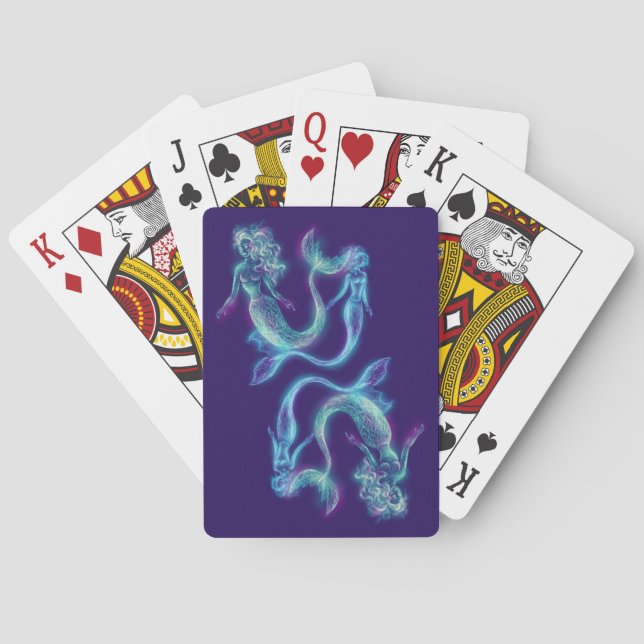 mermaids playing cards (Back)