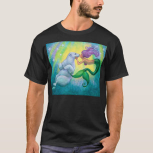 Mermaid's Polar Bear Kiss T-shirt