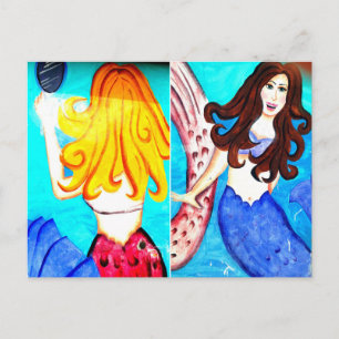 mermaids postcard