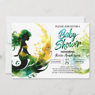 Mermaid's Sea Adventures: Baby Shower Invitation