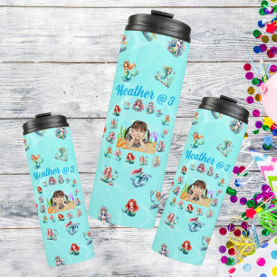 Mermaids Thermal Tumbler Kids Birthday Gift