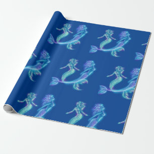 mermaids wrapping paper