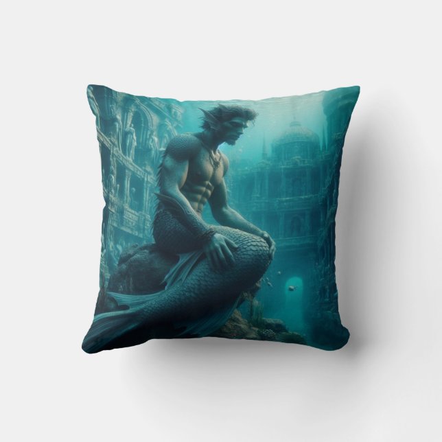 Merman Cushion (Back)