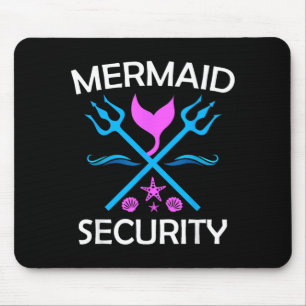 Merman Mermaid Security Mouse Pad