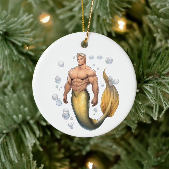Merman Ornament - Yellowtail (Tree)
