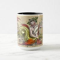 Merman Playing a Mediaeval Lyre