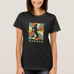 Merman  Vintage Retro Style I love Mermen T-Shirt