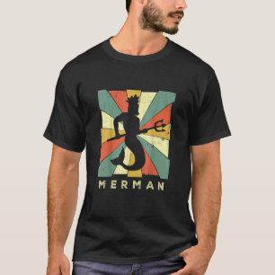 Merman  Vintage Retro Style I love Mermen Tee