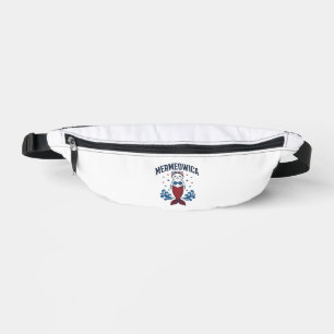 Mermeowica Patriotic Cat Mermaid Shirt Design_1 Bum Bags