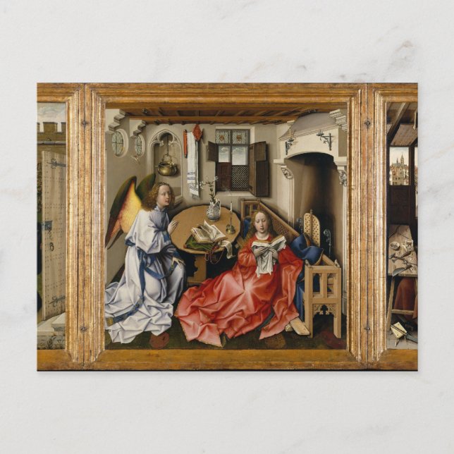 Merode Alterpiece by Robert Campin Postcard (Front)