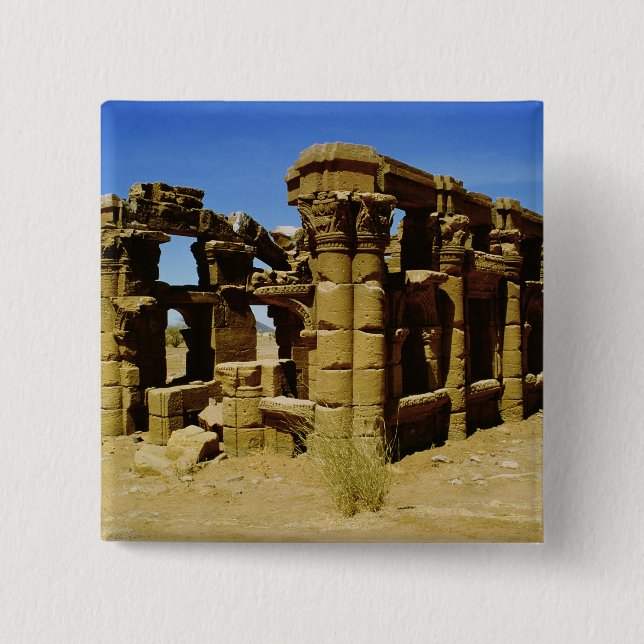 Meroitic kiosk 15 cm square badge (Front)