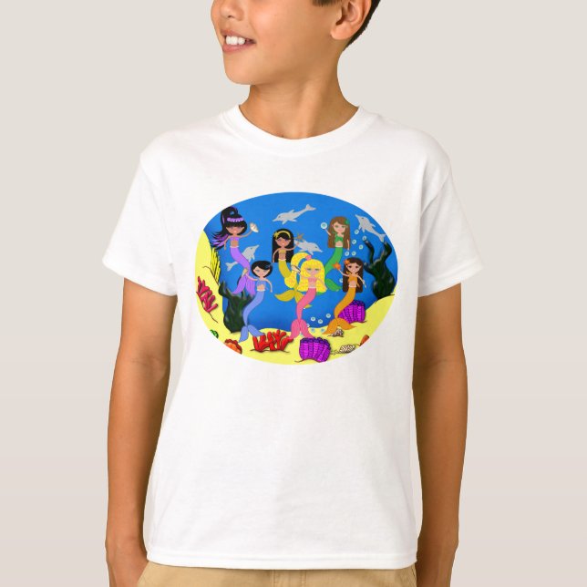 Merpeople From Around the World T-Shirt (Front)