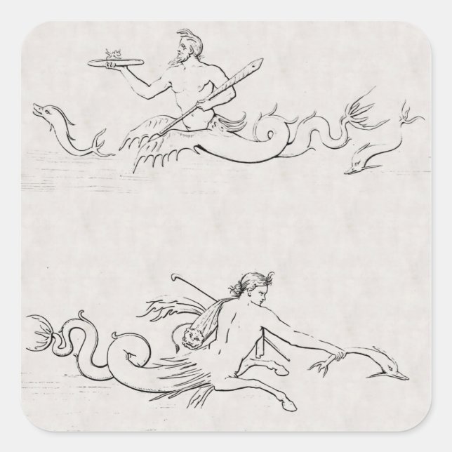 Merpeople Square Sticker (Front)