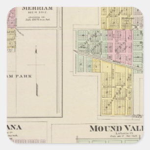 Merriam, Altamont, Montana, Mound Valley, Kansas Square Sticker