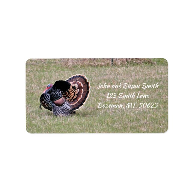 Merriam Wild Turkey Address Label (Front)