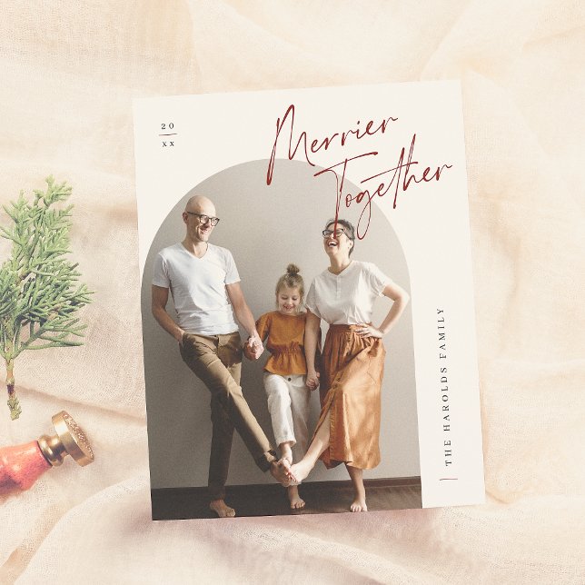 Merrier Together Arch Photo Budget Christmas (Creator Uploaded)