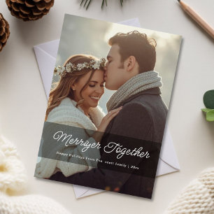 Merrier Together Couple Christmas Card