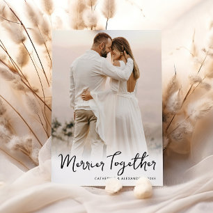 Merrier Together Photo Christmas Holiday Card