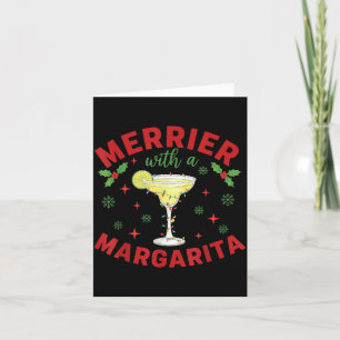Merrier With A Margarita Christmas Card