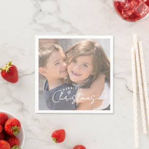 Merriest Christmas Family Joy Christmas Napkin