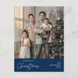 Merriest Christmas Family Photo, Cosy Happiness Postcard