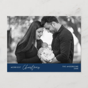 Merriest Christmas Family Photo, Cosy Happiness Postcard