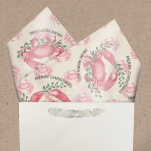 Merriest Christmas from Maryland Crab Tissue Paper