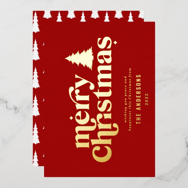 Merriest Christmas graphic typography non photo (Front/Back)