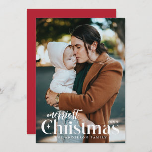 Merriest Christmas Holiday Photo Card