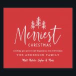 Merriest Christmas minimal forest Christmas Sparkling Wine Label<br><div class="desc">Merriest Christmas minimal forest Christmas holiday bottle label. Make your holiday gift extra special this year.</div>