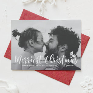 Merriest Christmas Modern Calligraphy Holiday II