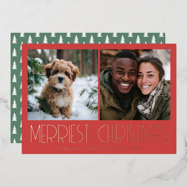 Merriest Christmas Photo Card (Front/Back)