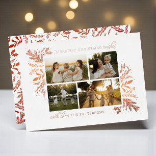 Merriest Christmas Wishes Rose Gold 4 Photo
