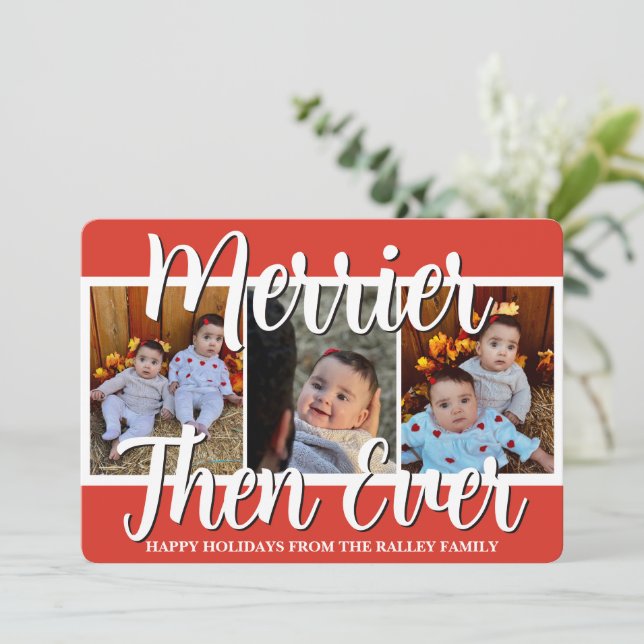 Merriest Holiday Card (Standing Front)