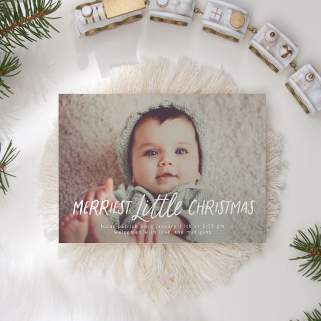 Merriest Little Christmas Flat Holiday Card (Creator Uploaded)