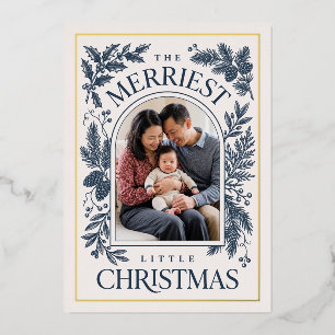 Merriest Little Christmas Vintage Botanical - Navy