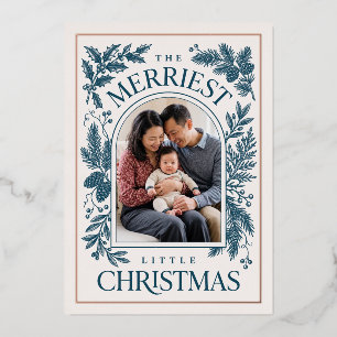 Merriest Little Christmas Vintage Botanical Teal