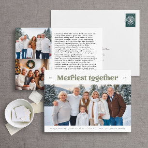 Merriest Together Horizontal Photo Holiday Card