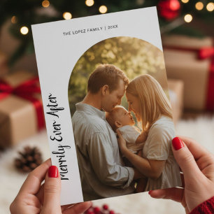 Merrily Ever After Cosy Family Christmas Card