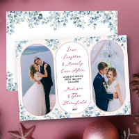 Merrily Ever After Eucalyptus Newlywed Photo