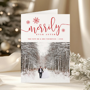 Merrily Ever After   Folded Holiday Card