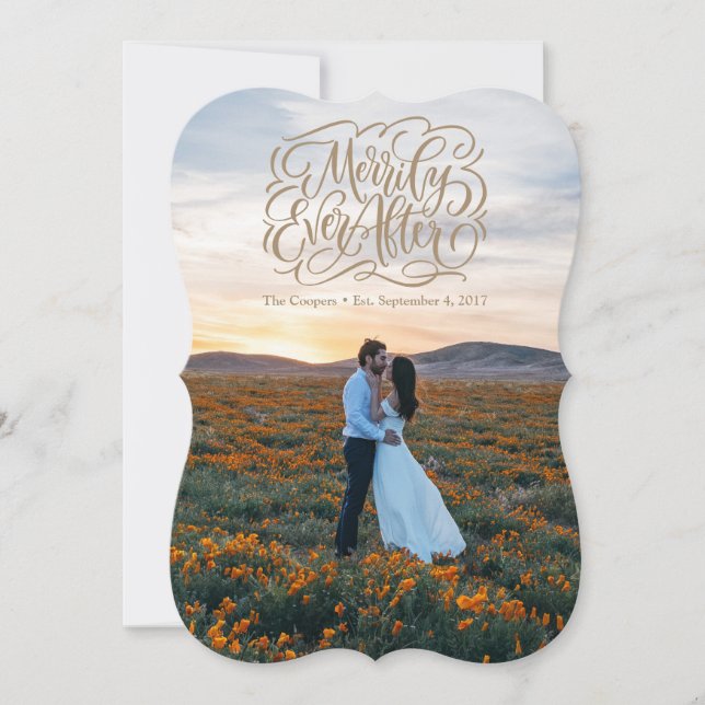 Merrily Ever After Holiday Card (Front)