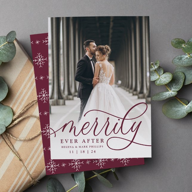 Merrily Ever After | Holiday Wedding Announcement (Creator Uploaded)